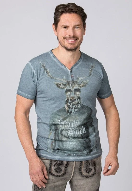 T-Shirt Prachtbock rauchblau