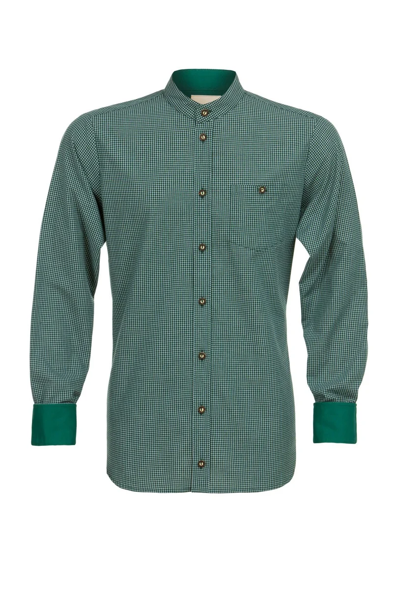 KAROHEMD SLIMFIT GRÜN