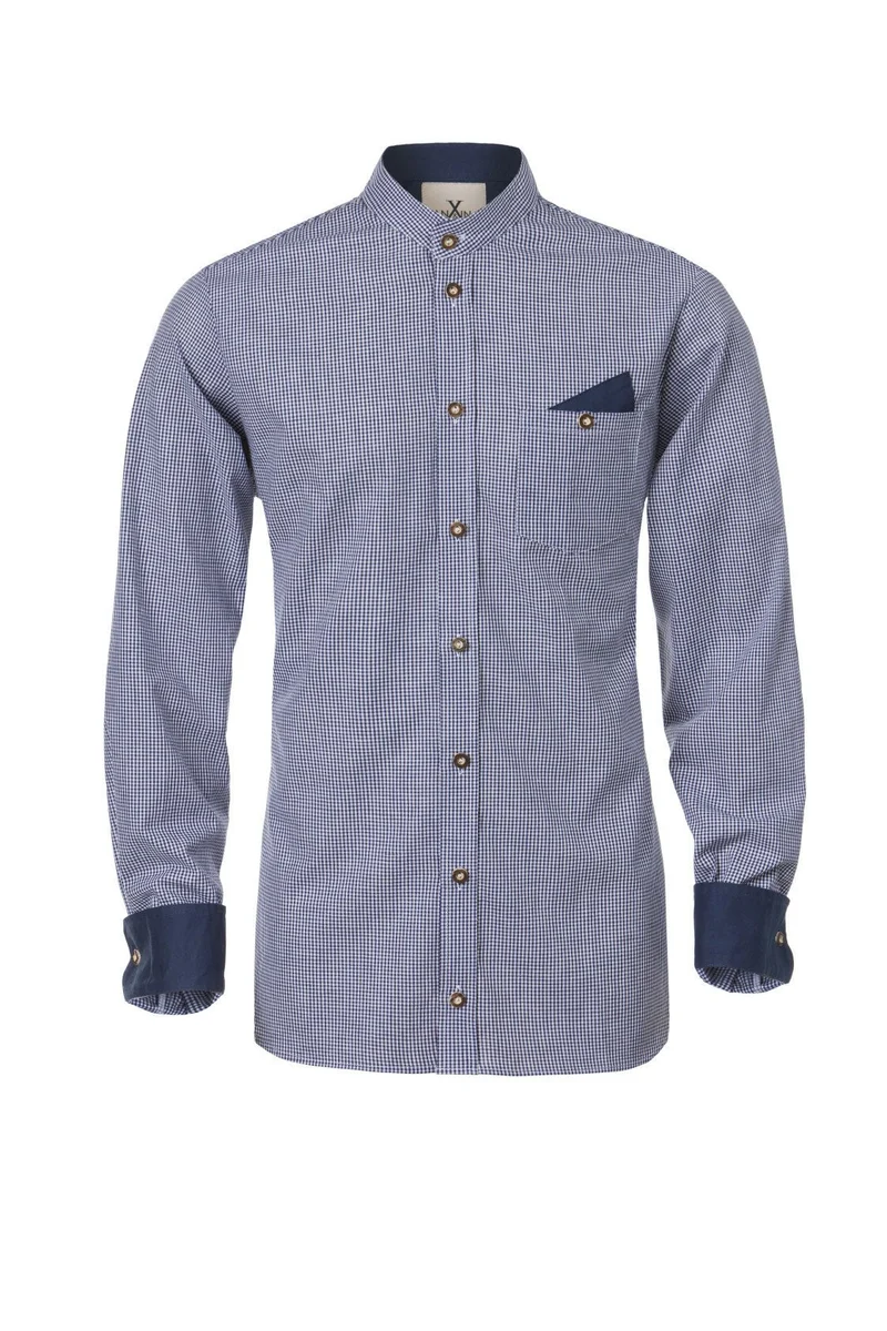 KAROHEMD SLIMFIT NAVY