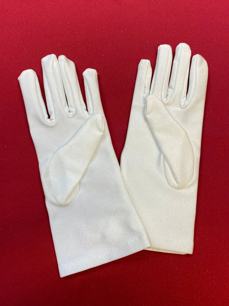 Kommunion Handschuhe Mädchen Weiß Klassisch – One Size Neu