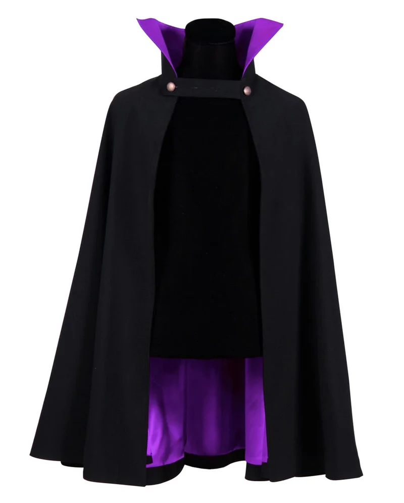 Vampir Cape Deluxe schwarz-violett