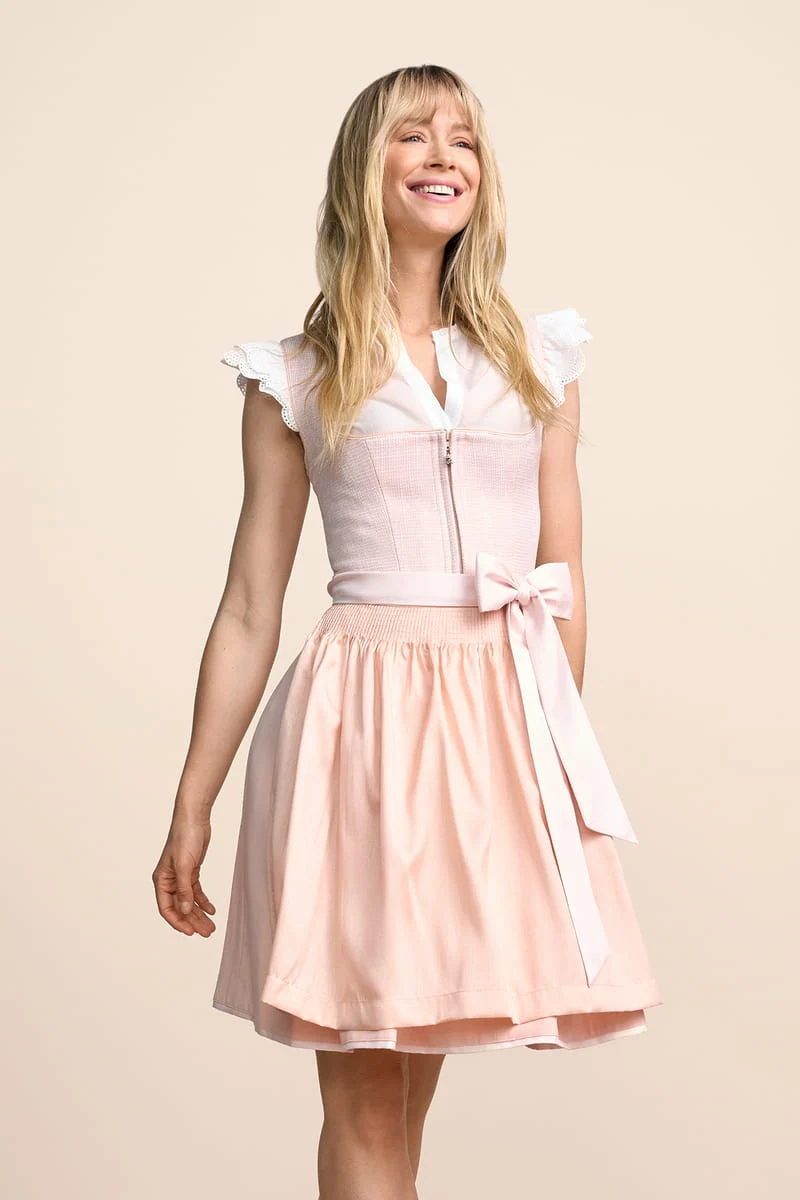 Kruger Mini Dirndl 2pc 50cm "Anara" pink (38)