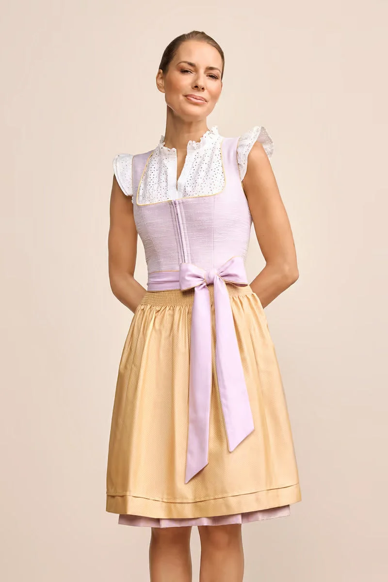 Kruger Midi Dirndl 2pcs. 60cm "Inessa" purple (36)