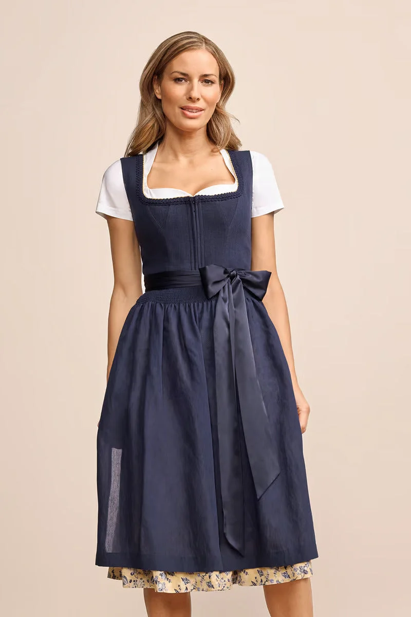 Kruger Long Dirndl 2pcs. 70cm "Jadea" blue (low stock)
