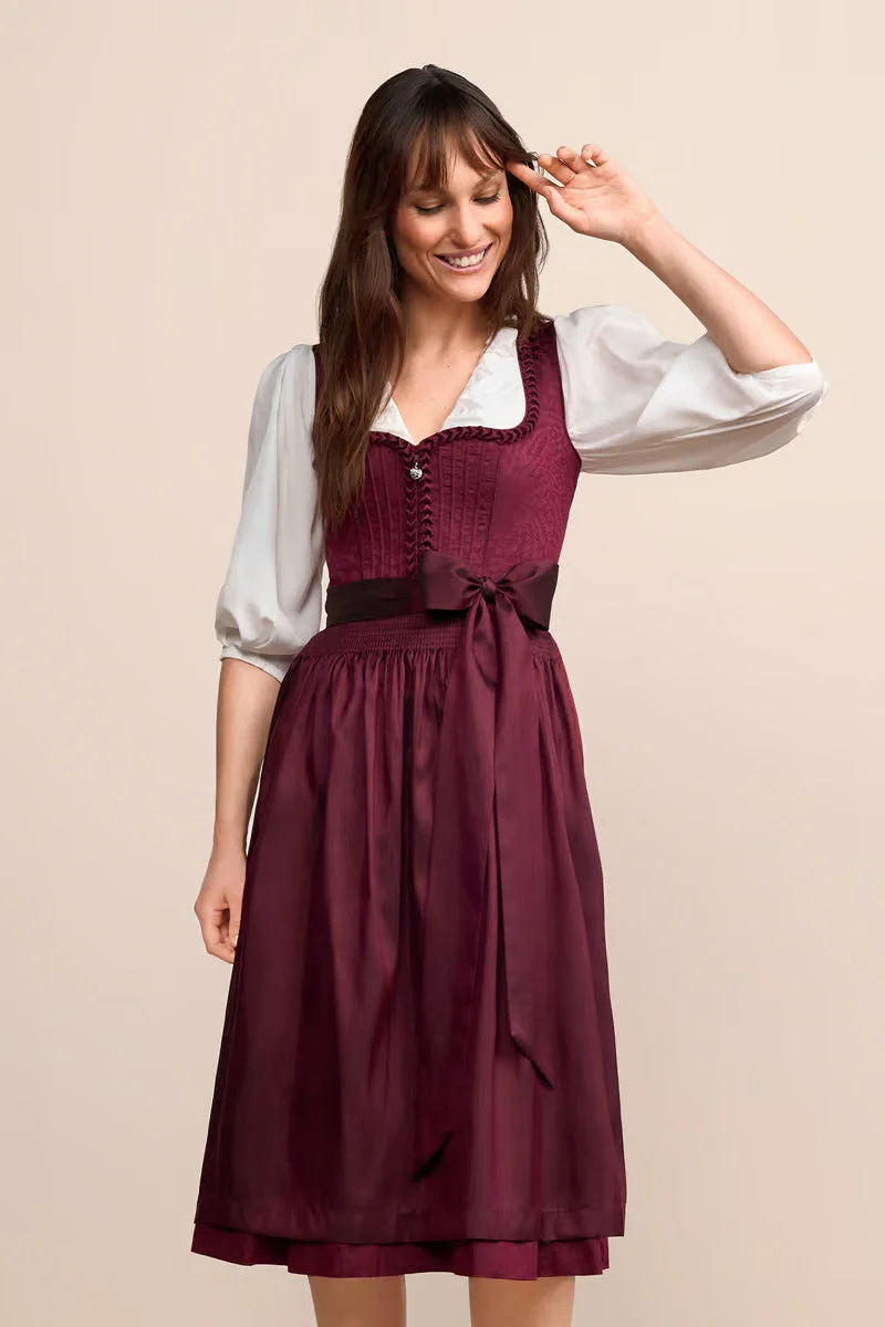Kruger Long Dirndl 2pcs. 70cm "Jolita" red