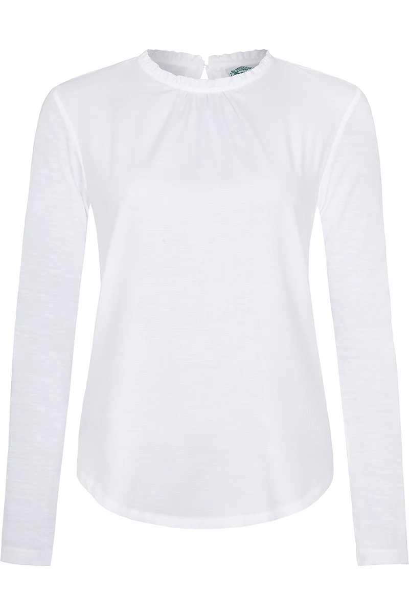 Damen Trachtenbluse mit Rüschchen