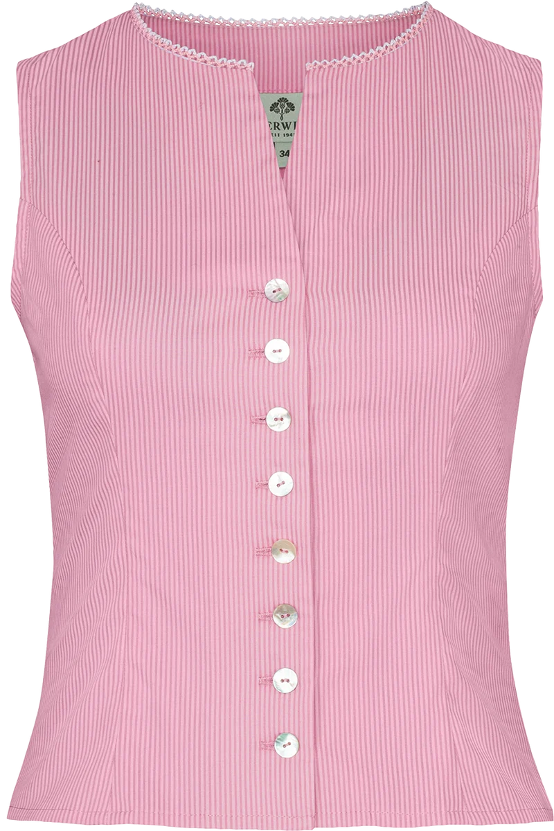 Damen Miederbluse gestreift ohne Ärmel