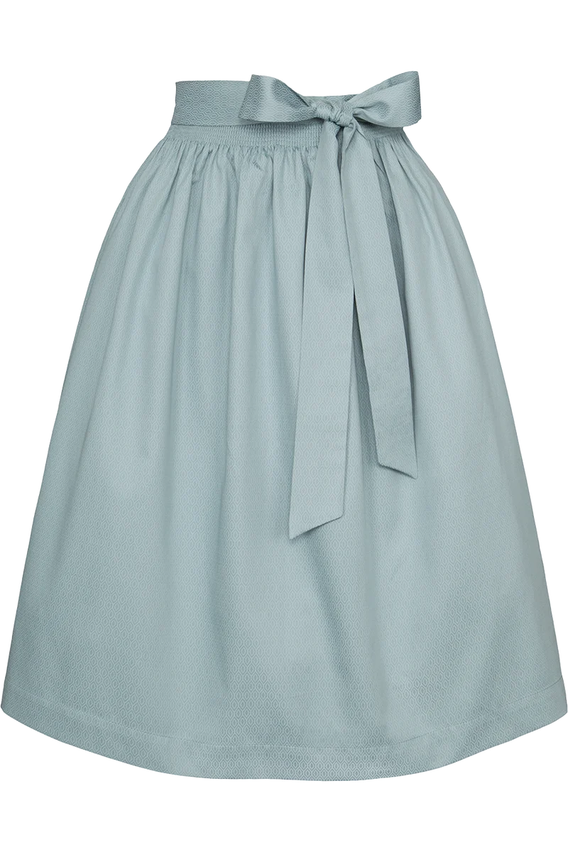Dirndlschürze Midi 70 cm aus Baumwolle - petrol