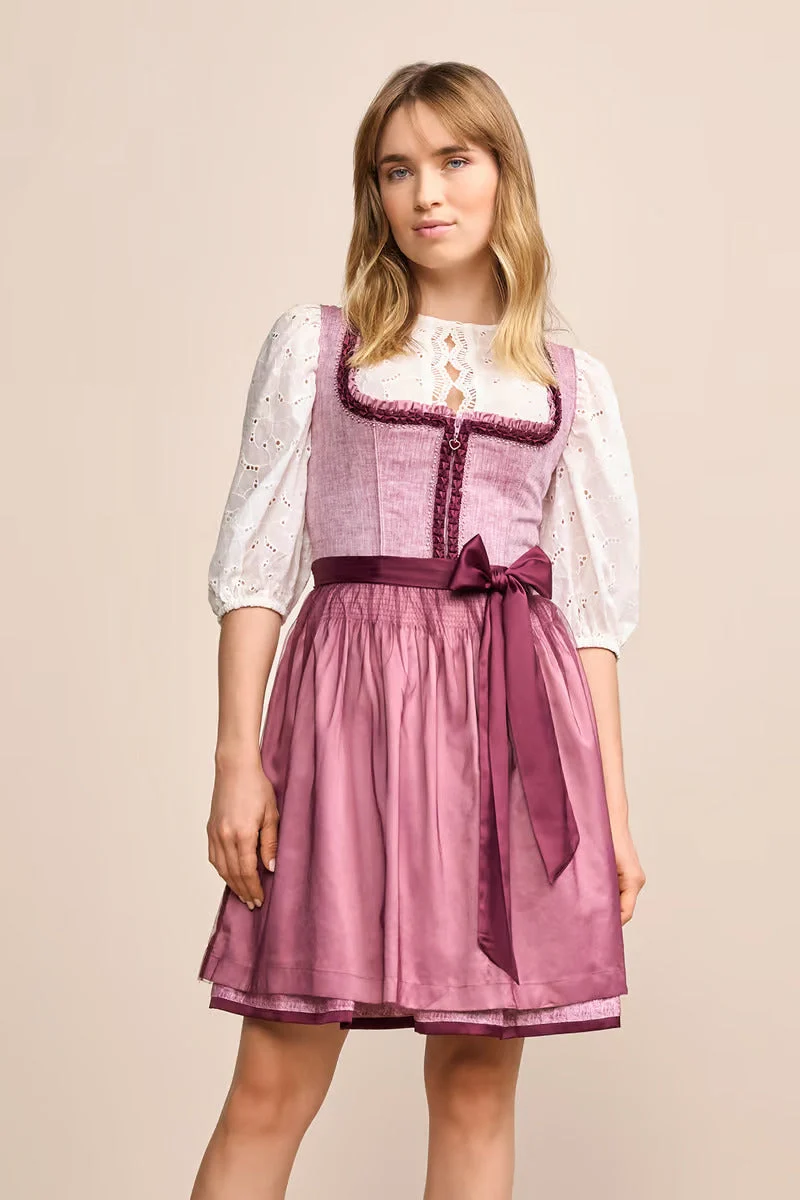 Kruger Mini Dirndl 2pcs. 50cm "Maryanne" red (32)