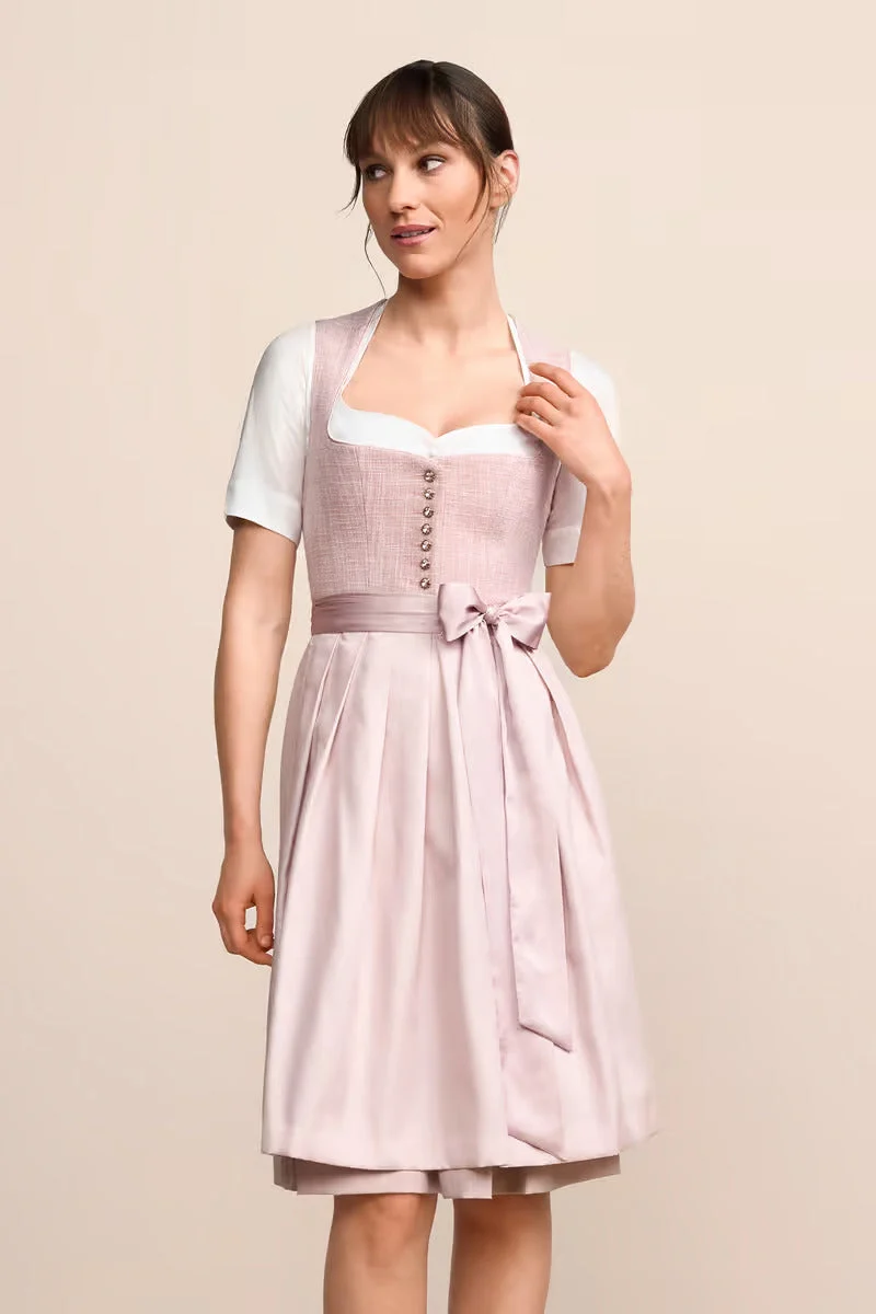 Kruger Madelen Midi Dirndl, Pink — 60cm 2pc Set