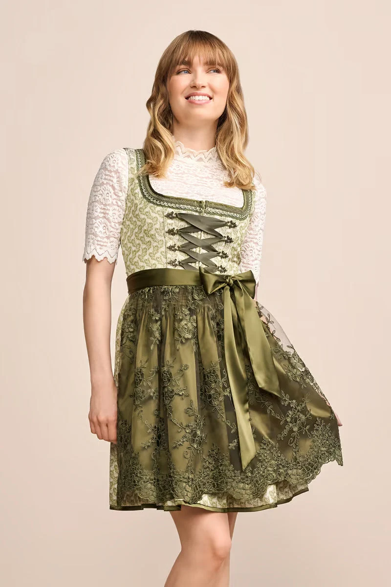 Kruger Mini Dirndl 2pcs. 50cm "Brynlee" green