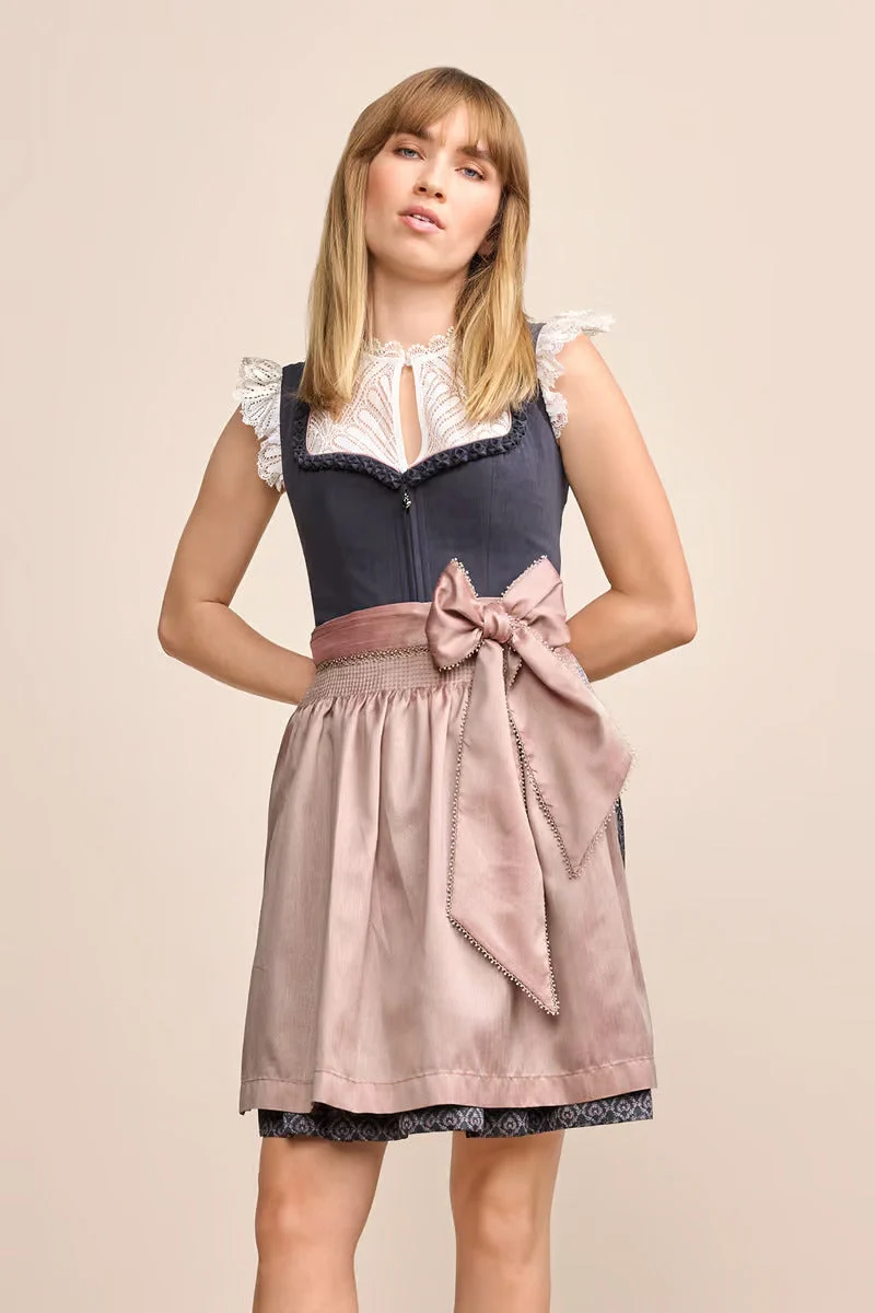 Kruger Mini Dirndl 2pcs. 50cm "Jalisa" gray