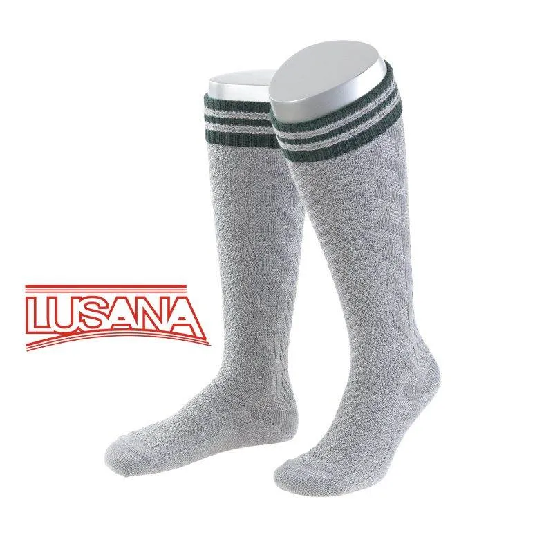 Traditional Costume - Knee High with Cuff (grey/green)