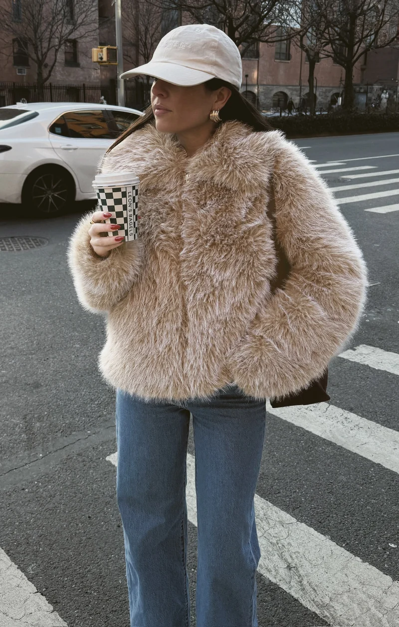 Park City Jacket ~ Cedar Brown Faux Fur