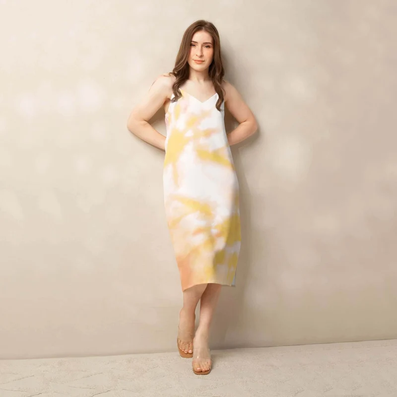 Stylish Tie-Dye Slip Dress
