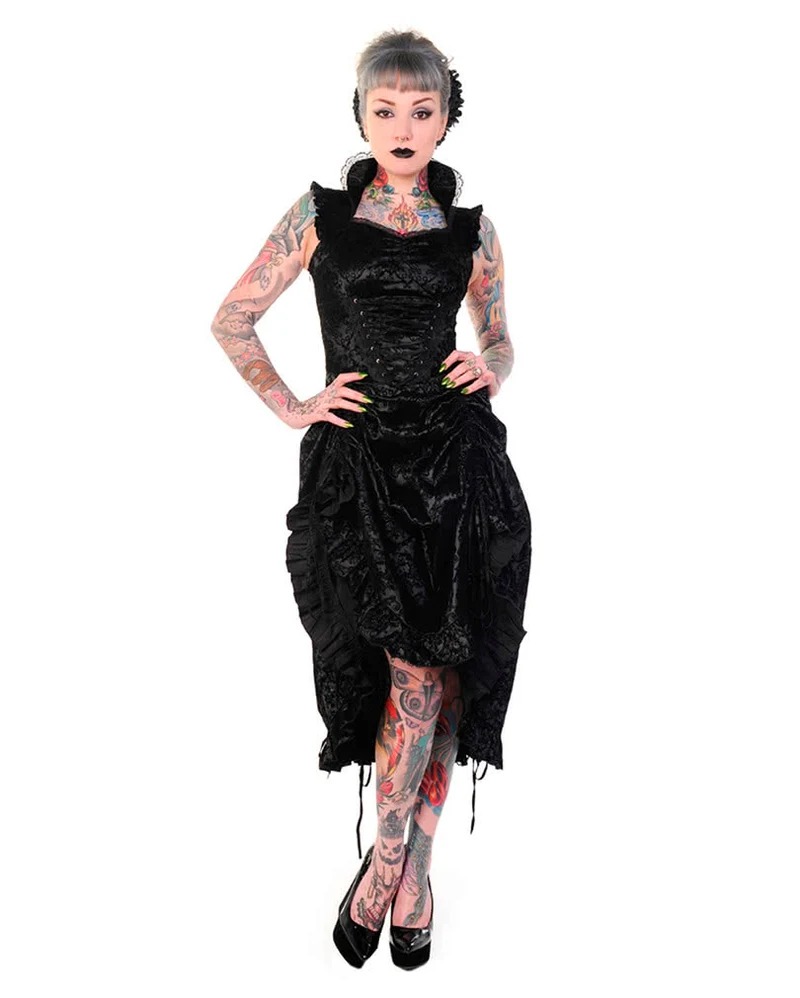 Steampunk Kleid schwarz