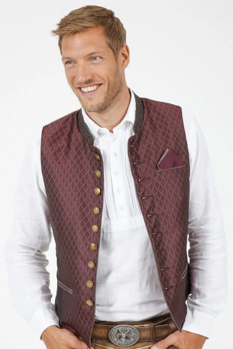 Trachtenweste Elias rot