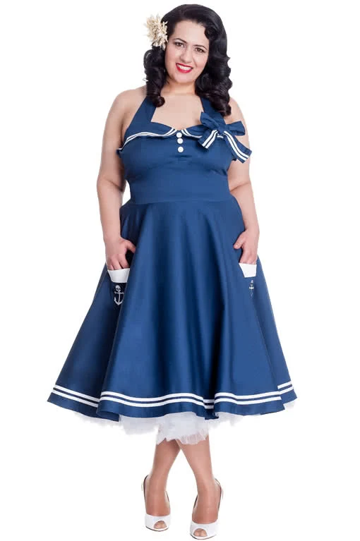 Matrosen Kleid Plus Size