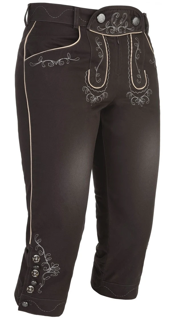 Damen Trachtenhose Nauen braun-creme