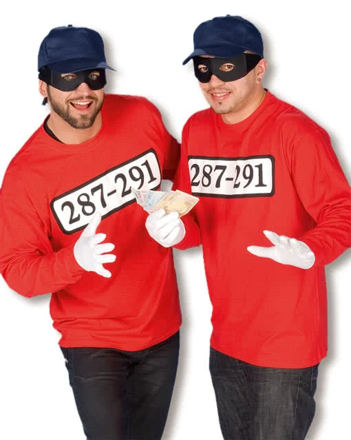 Ganoven-Shirt Langarm