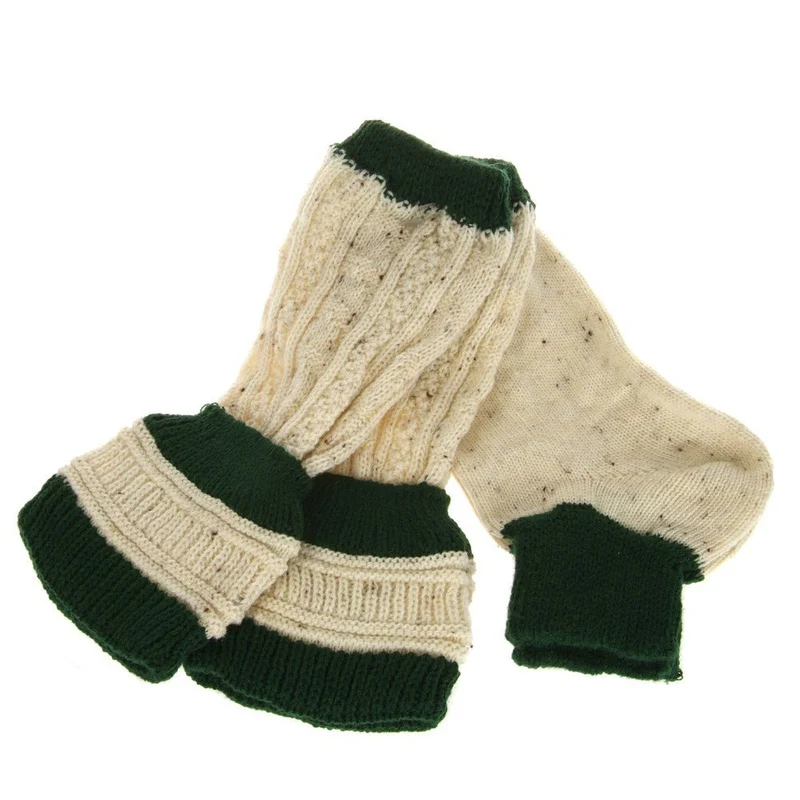 Trachtensocken Loferl grün-natur