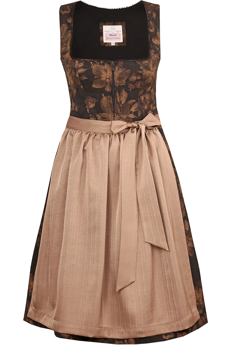 Midi-Dirndl mit Blumenmuster