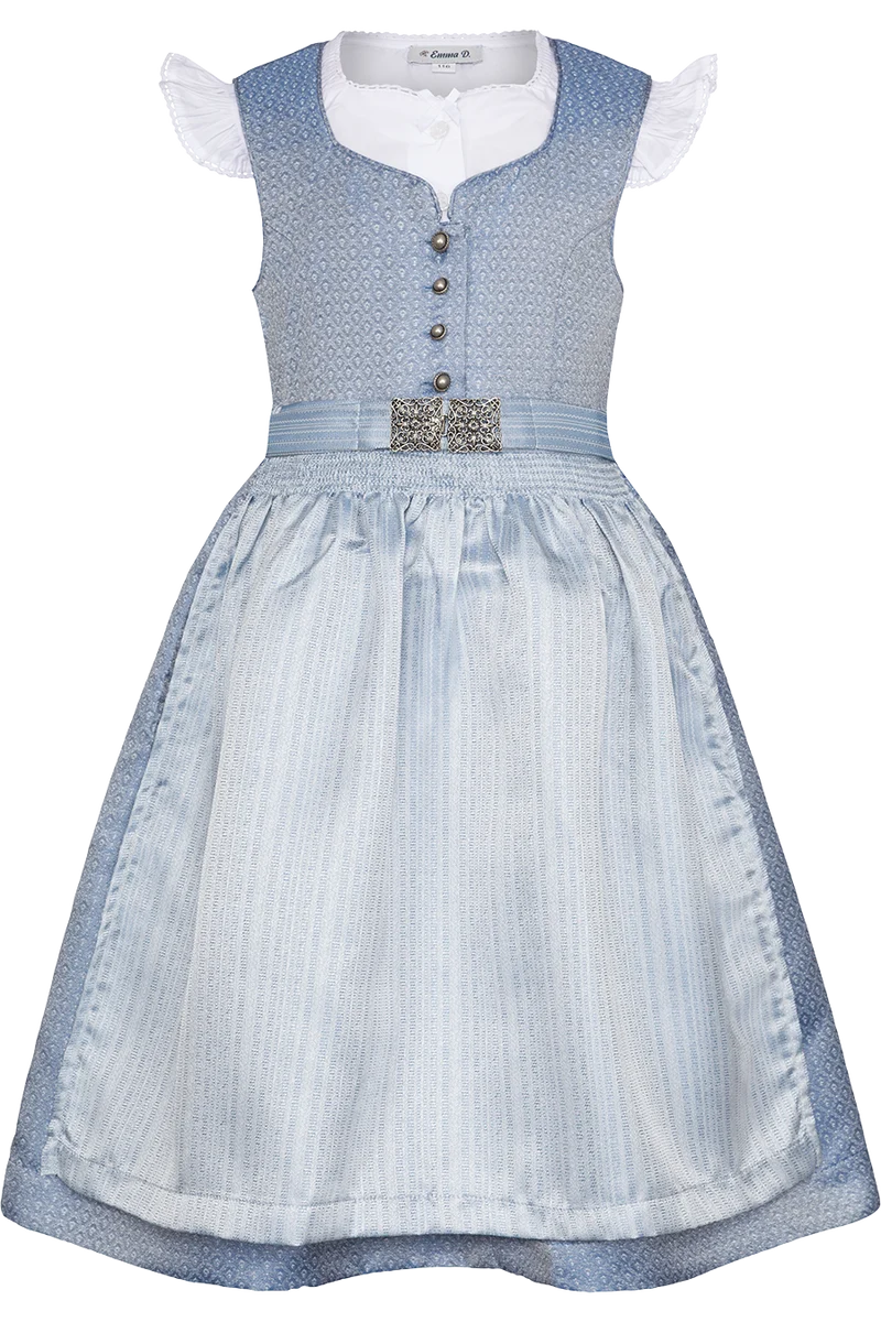 Kinderdirndl mit Bluse und Broschenschürze
