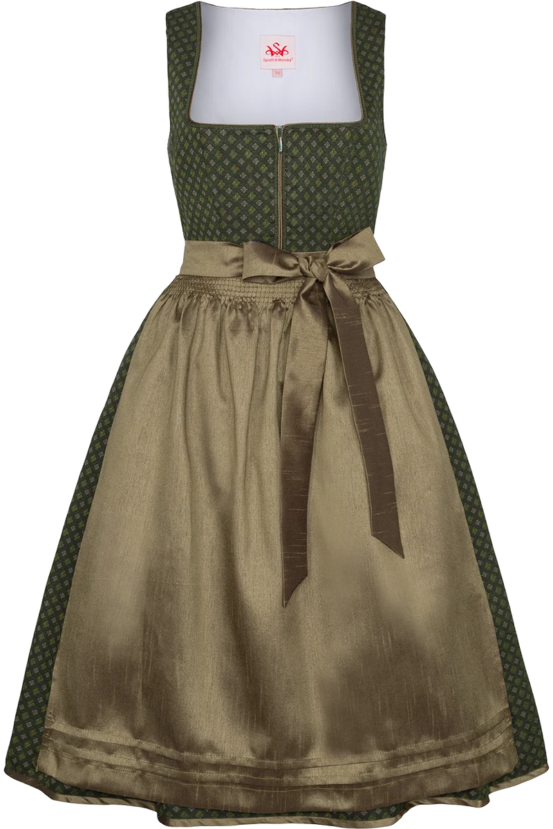Midi-Dirndl mit Jacquardmuster