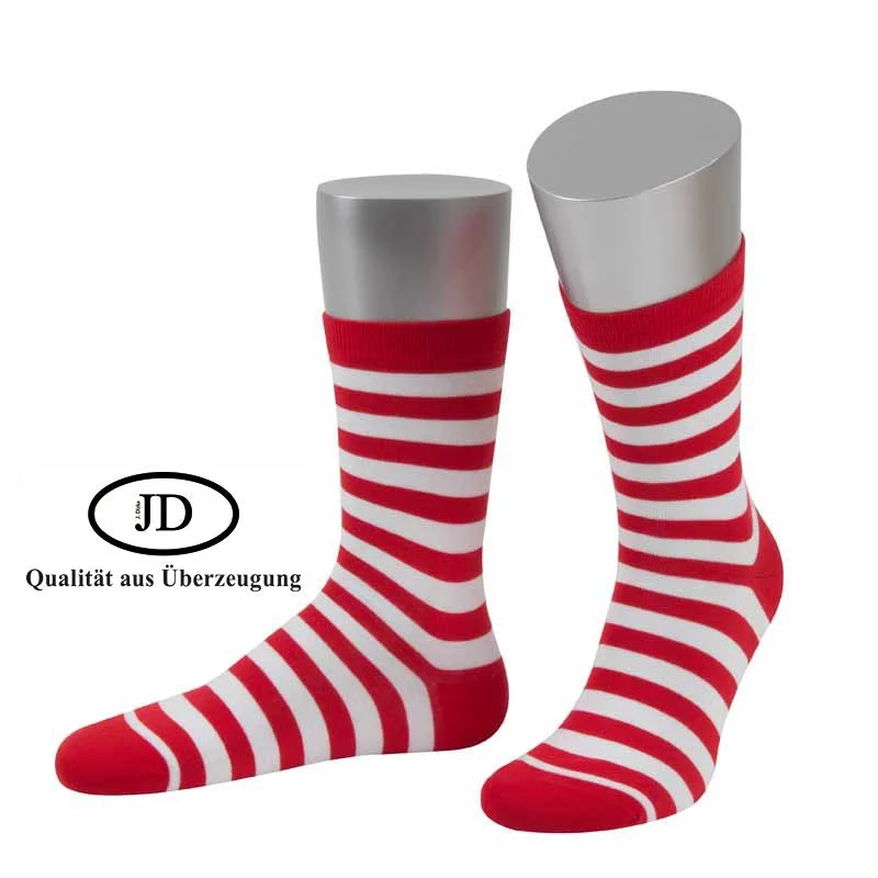 Womans Striped Socks "red"