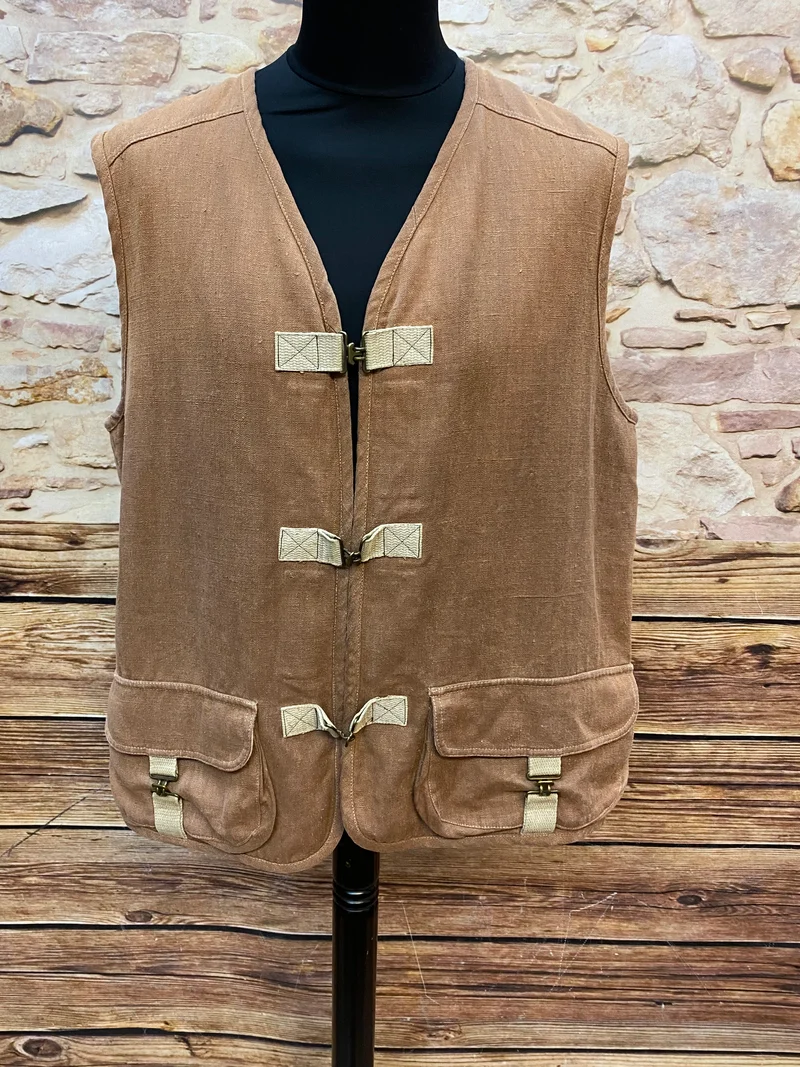 Vintage Herren Weste aus Naturtextilien Gr. 58