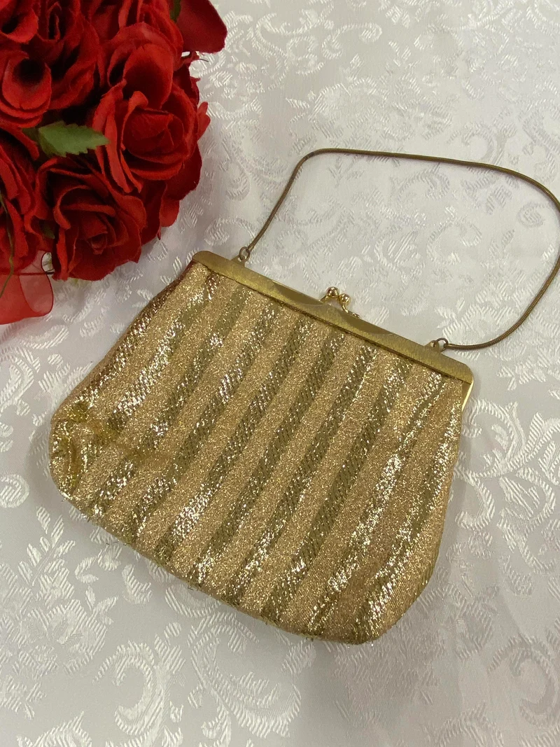 Vintage Abendtasche Gold