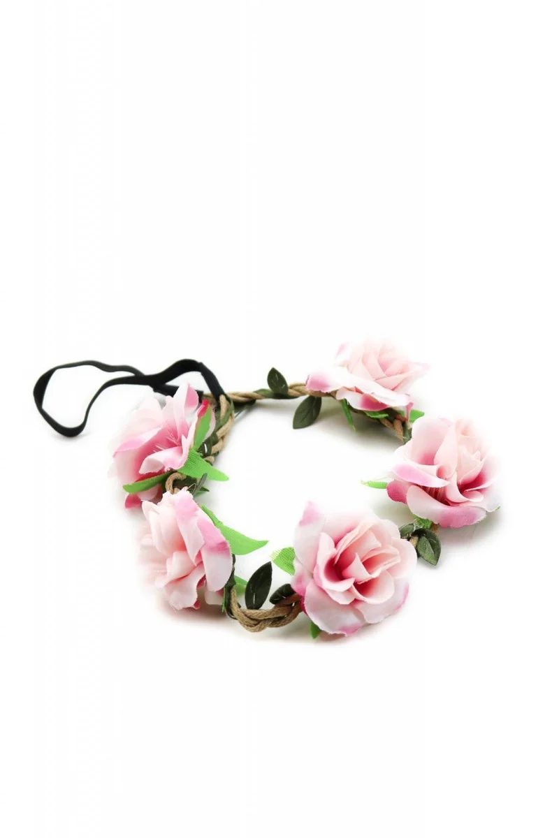 Haarband mit Rosen in Rosa