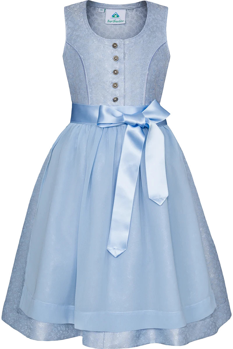 Mädchen Dirndl mit Schürze aus Chiffon