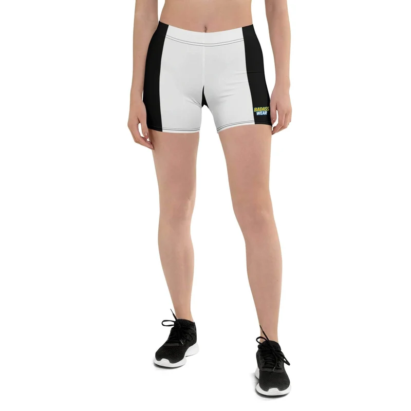 Unleash Your Inner Badass with These Dynamic Black & White Athletic Shorts