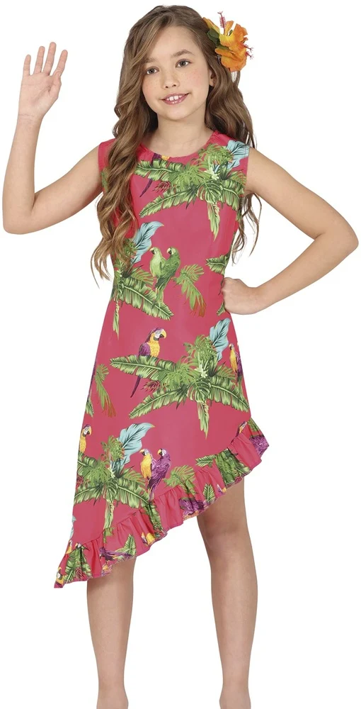Buntes Hawaii Kleid für Mädchen