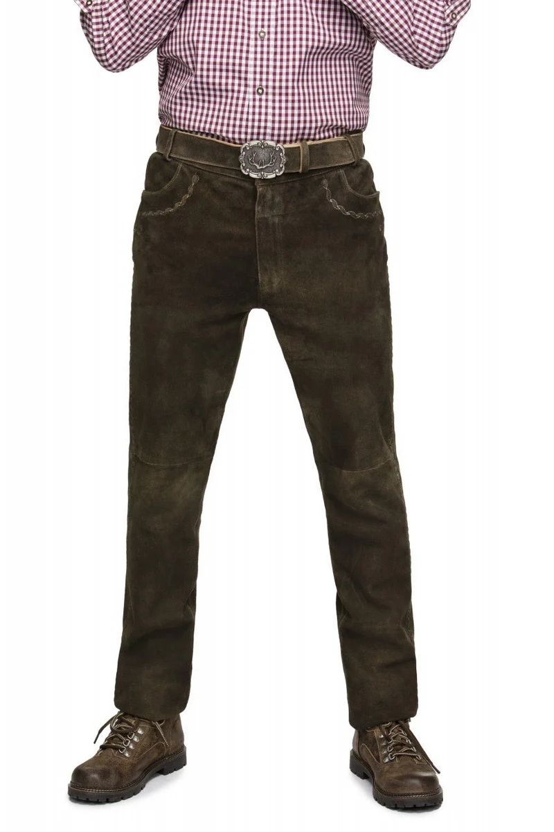 Lederhose Rocco dunkelbraun