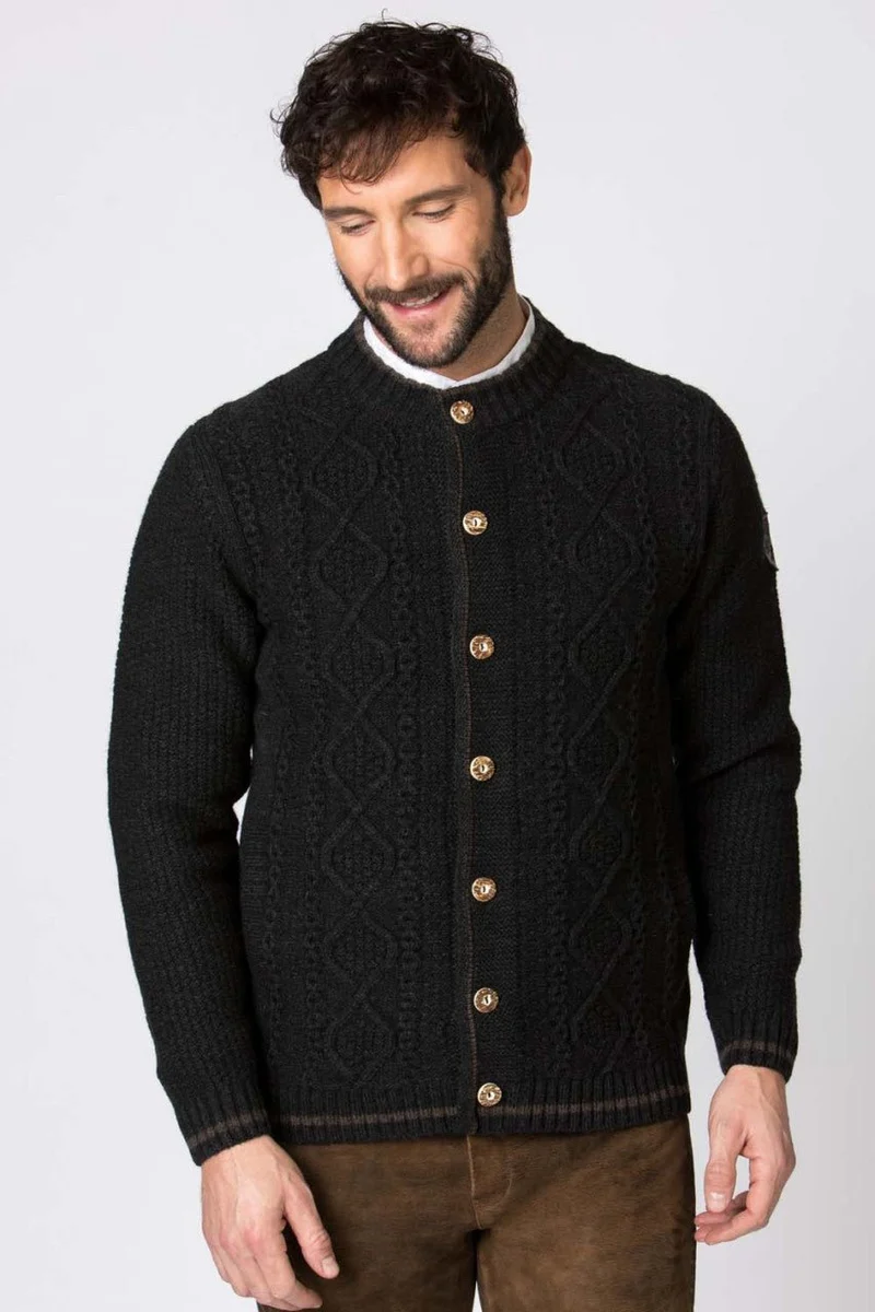 Trachtenstrickjacke Anton anthrazit
