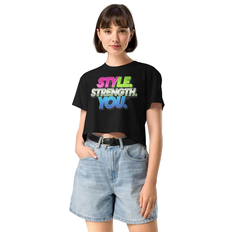Style. Strength. You. Women's Crop Top