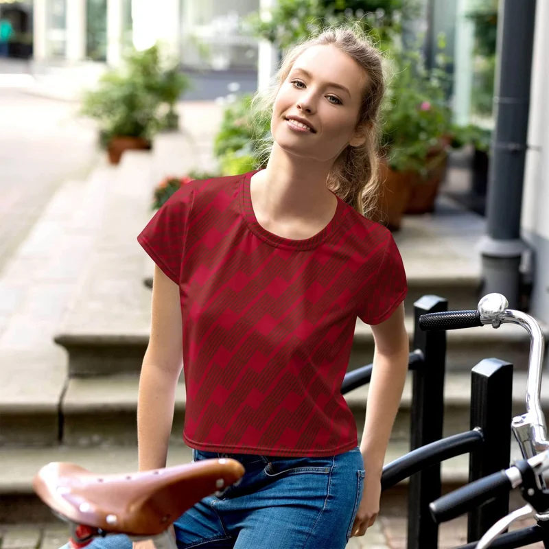 Crimson Strike Women's Crop Top