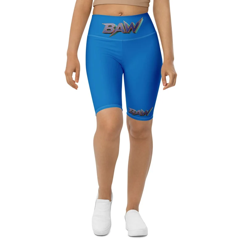 Badasswear Royal Blue Sculpt – Biker Shorts