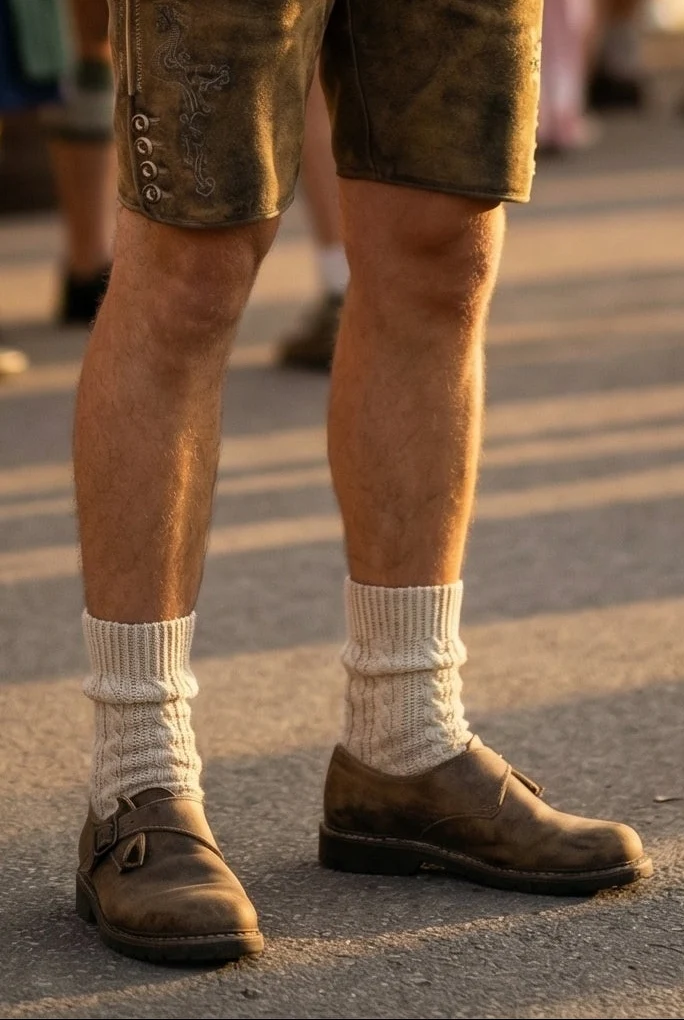 Traditional Costume - Schopper Men's Socks (beige/meliert)