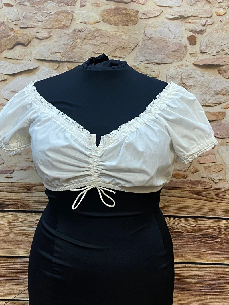 Dirndlbluse MarJo – Carmenstil, Gr. XL