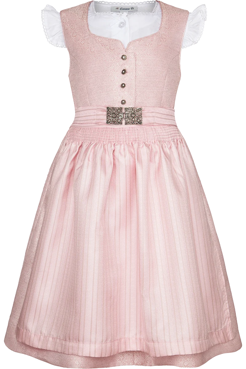 Kinderdirndl mit Bluse und Broschenschürze