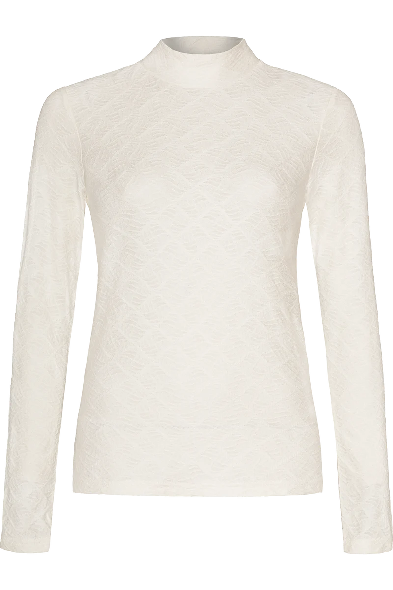 Damen T-Shirt Langarm mit Struktur