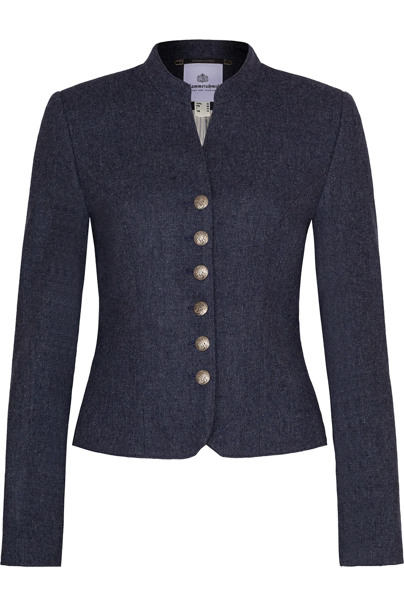 Damen Trachten Lodenblazer mit Stretchanteil - dunkelblau