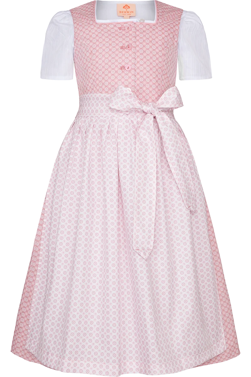 Kinder Baumwolldirndl mit Bluse