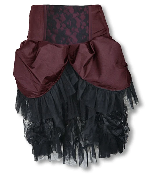 Burlesque Taftrock Burgund