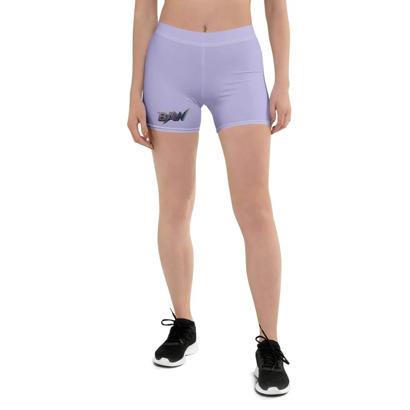 Badasswear Lavender Bolt – Active Shorts