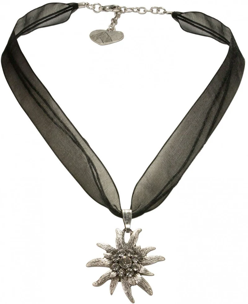 Organza Trachtenkette Theresa schwarz
