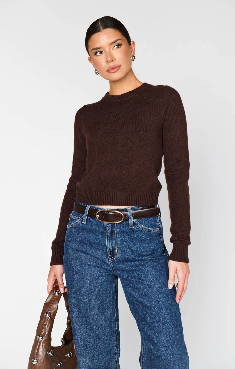 Tuck in Sweater ~ Mocha Knit
